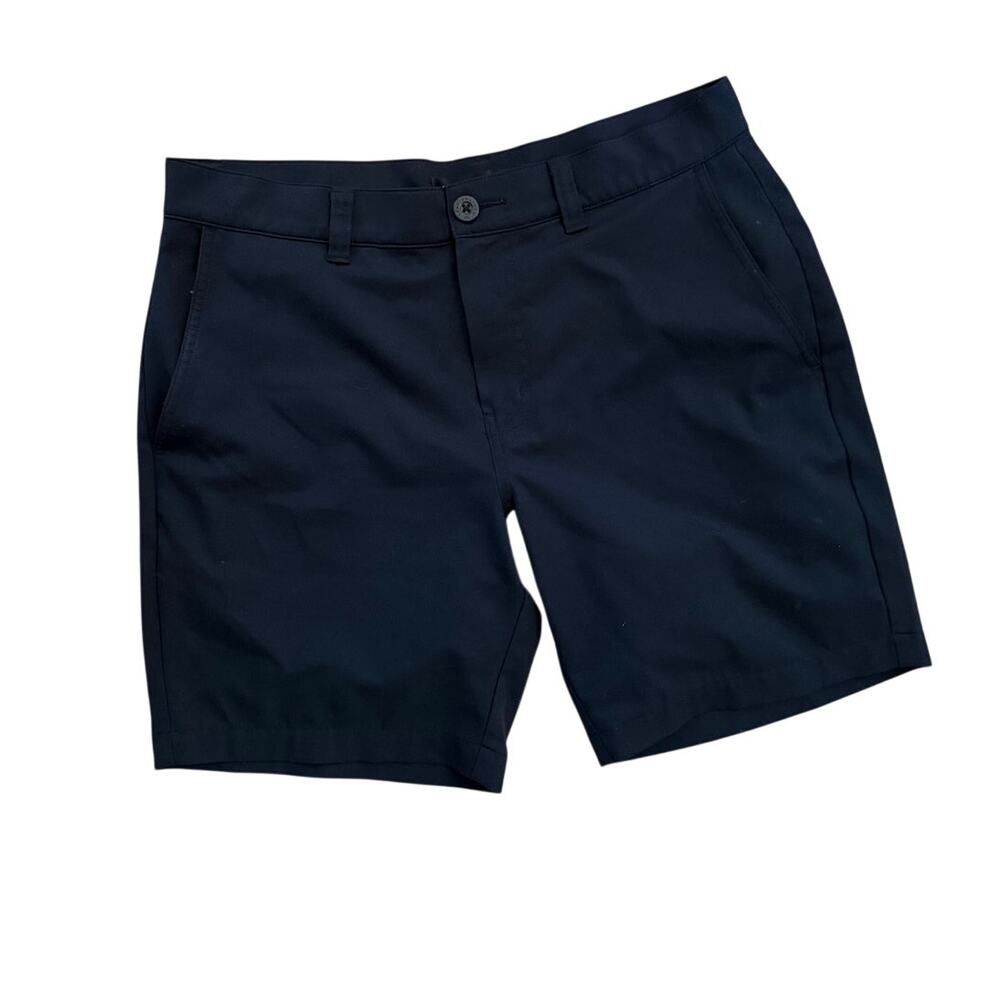 TravisMathew Men's Shorts in Black Size 32 Golf Casual Flat Front
